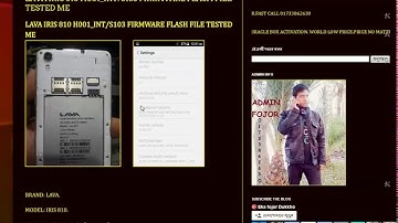 LAVA IRIS 810 H001INTS103 FIRMWARE FLASH FILE TESTED ME