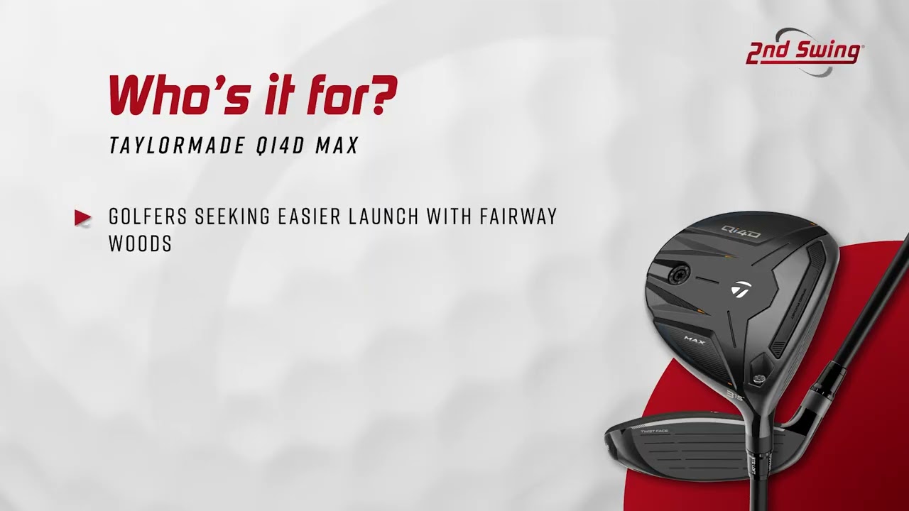 TaylorMade Qi4D Max Fairway Wood (QI4D MAX FWG) | 2nd Swing Golf