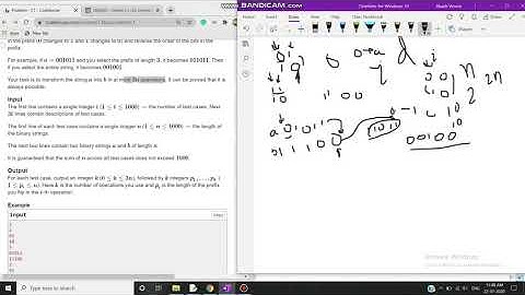 Codeforces Round #658 (Div-2) Problem C1. Prefix Flip (Easy Version).