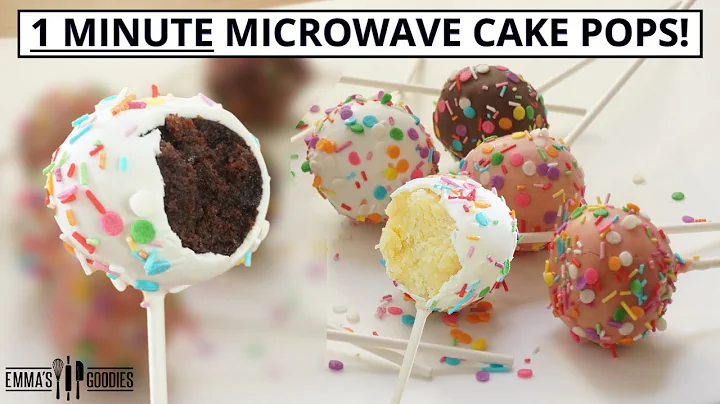 1 Minute Microwave CAKE POPS! The EASIEST way to make Cake Pops !