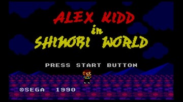 Alex Kidd in Shinobi World intro opening