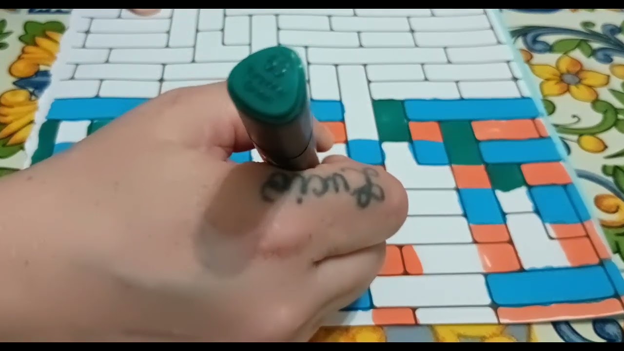 ASMR color pattern 🎁 relaxing color marker ♦️