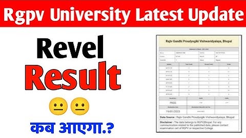 Rgpv revaluation result 😐 2023 kab aayga