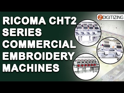 Ricoma CHT2 Series Multi-head Commercial Embroidery Machine | Multi-Head Embroidery Machine | ZD