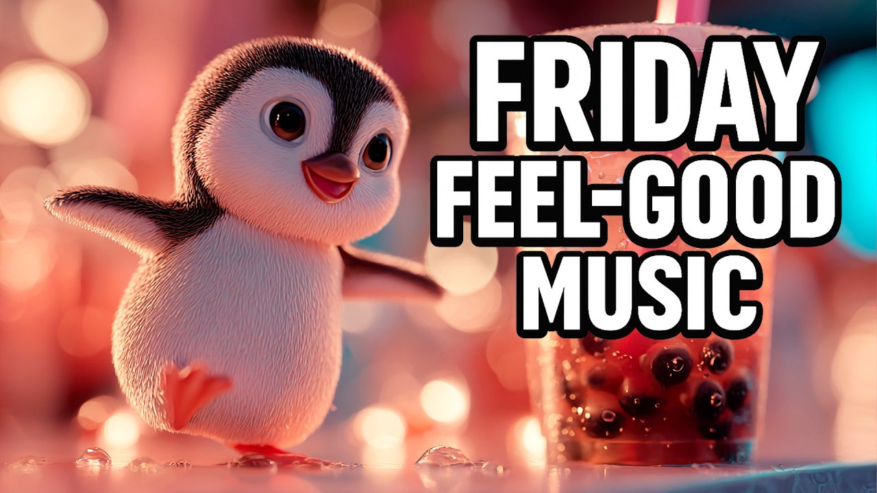 Friday Feel-Good Music to Lift Your Mood ✨🐧 Upbeat Mix • Dancing Bubble Tea Penguin