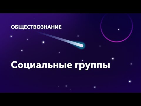 13. Социальные группы