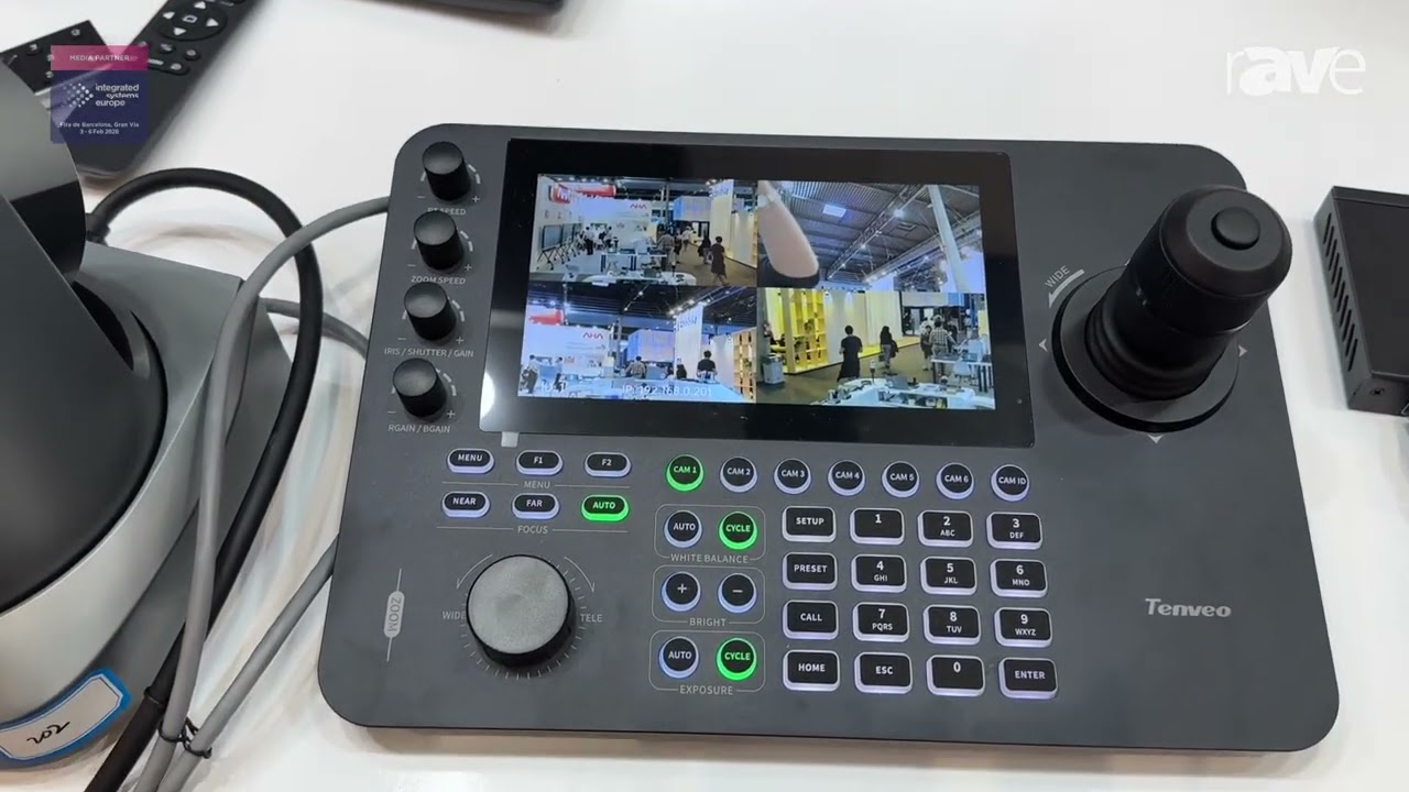 ISE 2026: Tenveo Showcases TEVO-KB300PRO IP Camera Joystick Controller for Broadcasting