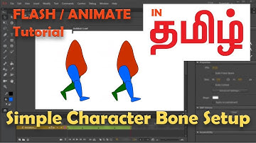 Simple character creation and walk animation in Adobe Animate/Flash (Tamil - தமிழ்)