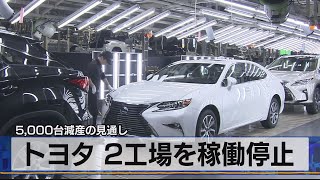 5,000台減産の見通し　トヨタ ２工場を稼働停止（2021年7月28日）