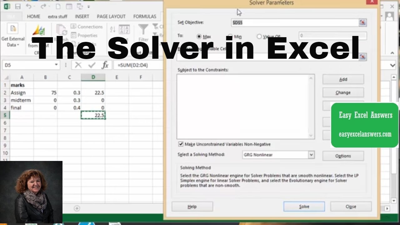 How To Use The Solver In Excel