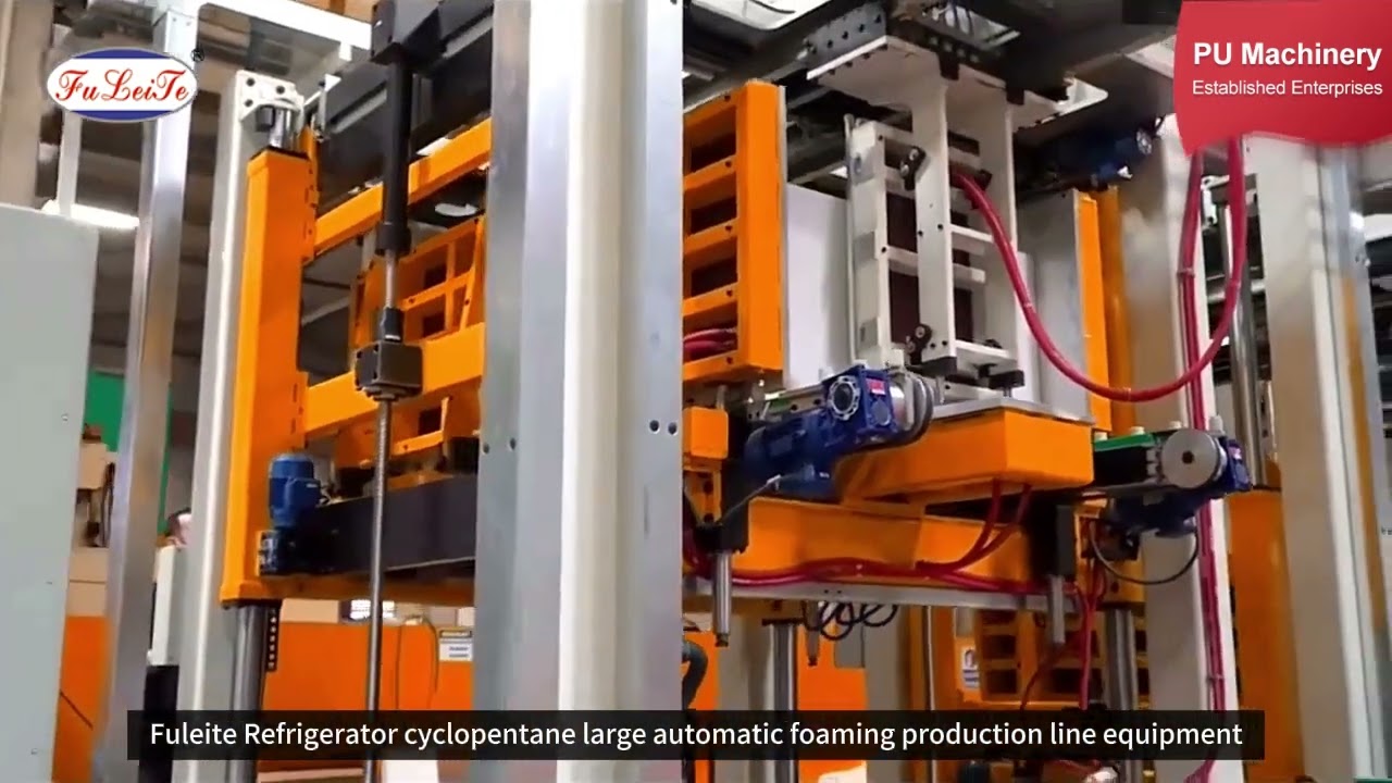 Fully automatic cyclopentane foaming machine, automatic mold, intelligent integrated system