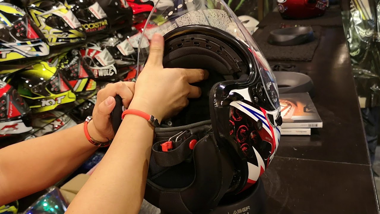Cara buka dan pasang lining helmet KYT Venom