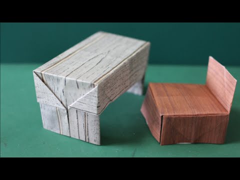 勉強机 折り紙 Study Desk Origami Youtube