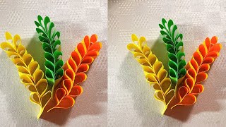 How To Make Easy Paper Leaves | Easy DIY Leaves Making Instructions| How To Make Decorative Leaves