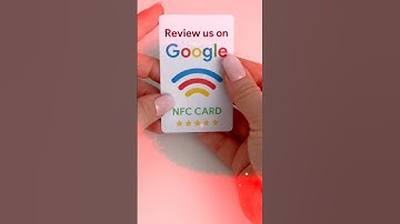 Google review cards. How it works. NFC technology in practice. Real video
