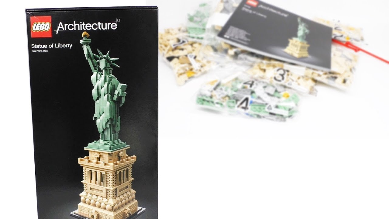 Freiheitsstatue - Lego Unboxing | - Architecture YouTube 21042