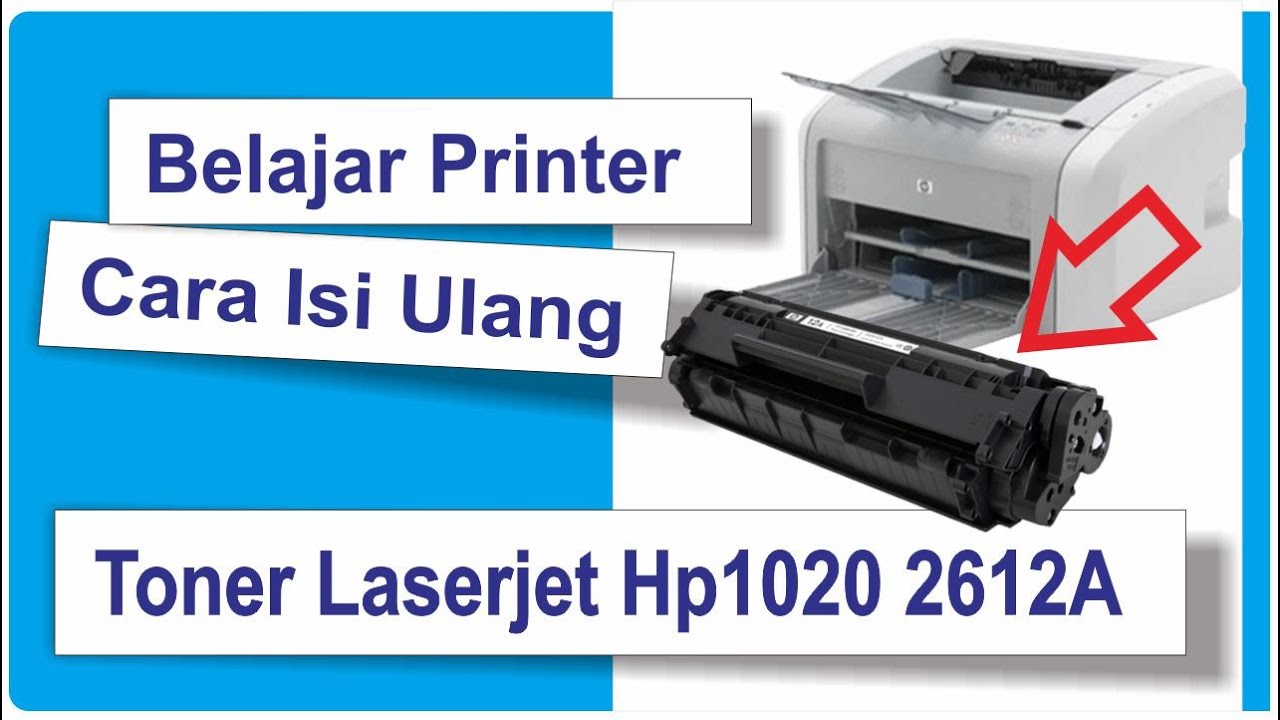 Wauw!! Mudahnya Cara Refill Isi Ulang Toner Q2612 12A Hp Laserjet 1010
