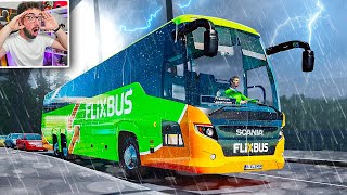 RUTA CON LLUVIA EXTREMA EN AUTOBÚS 🚌 | Fernbus Simulator screenshot 5