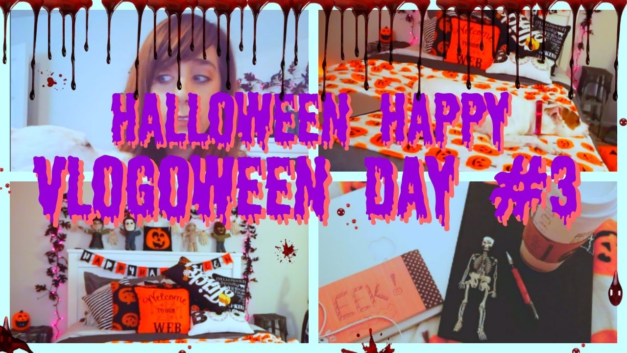 HALLOWEEN HAPPY// VLOGOWEEN DAY#3 A Secret something, cat fish, singing and other stuff