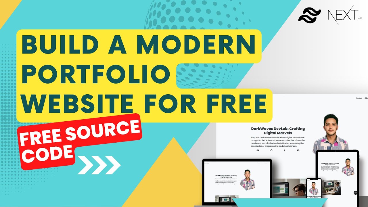 🚀 Free Modern Portfolio Website with Next.js & Tailwind CSS | Open ...