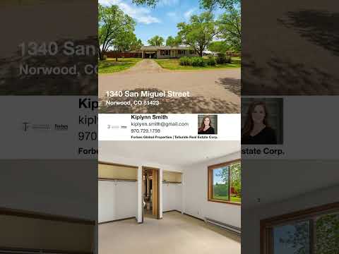 1340 San Miguel Street, Norwood, CO home video tour