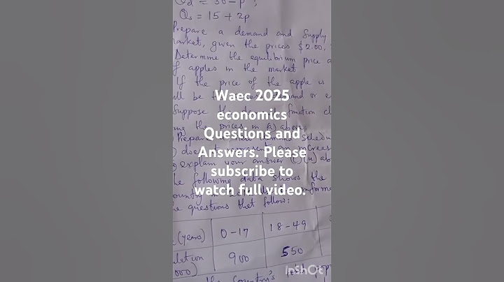 Waec 2025 Economics Questions and Answers Jingle #education @estimatoradetunji