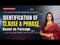Identification of Clause &amp; Phrase Based on Passage | Reading Comprehension | English With Rani Ma'am