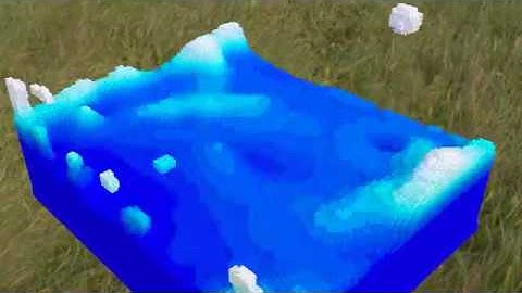 Lego Water Fluid Simulation In Blender