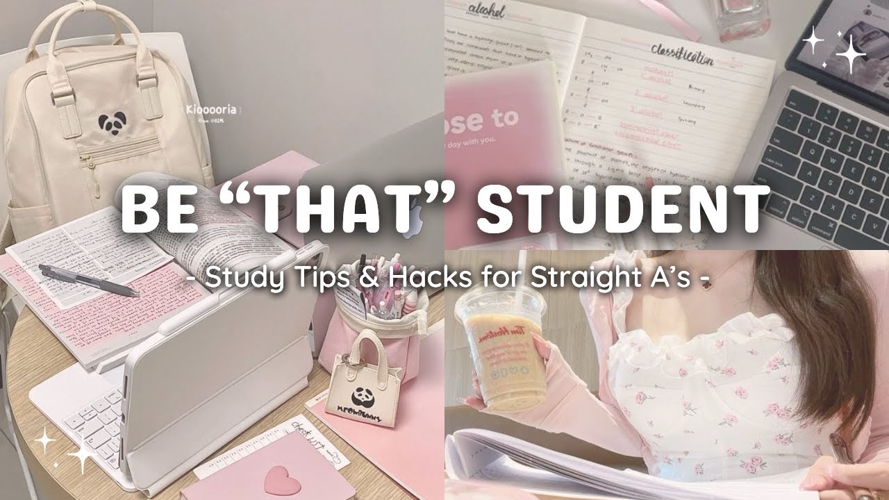 how to be THAT student and get straight A's 📝🎀🏫 | study tips and hacks ...