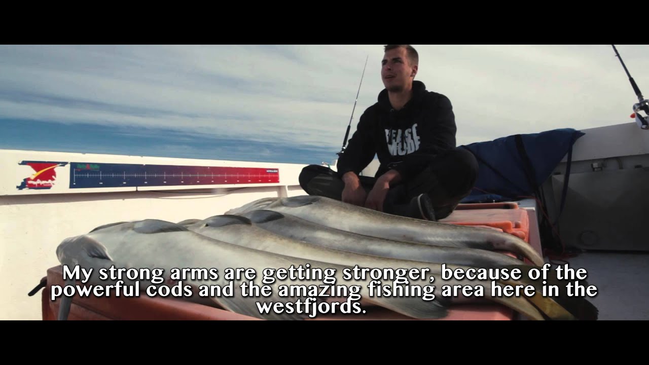 Angeln in den Westfjorden Island / sea fishing in the westfjords Iceland