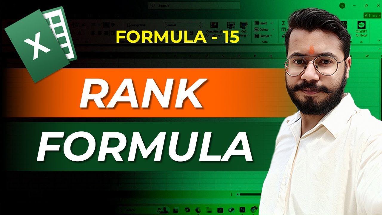 Rank Formula in Excel | Step-by-Step Tutorial for Beginners