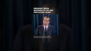 President Nixon On Calling Protestors Bums
Join this channel to get access to perks:
https://www.youtube.com/channel/UC-aB7UkyJBcAhbAWUNFUAaQ/join
The Richard Nixon Foundation applies the legacy and vision of President Richard Nixon, America’s relentless grand strategist, to defining issues facing our nation and the world.
The Richard Nixon Foundation in association with the National Archives and Records Administration provides financial support to collect, preserve, and make available to the public and for scholars the documents, recordings, and other materials that illuminate the life and times, and the historic legacy of Richard Nixon.
#nixon #shorts #protest President Nixon On Calling Protestors Bums