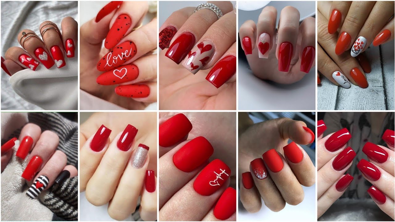 Gorgeous Red Colour Nail Art Design ideas \\  Red Nail Art Designs❤️💅 Red Nail Designs 2025