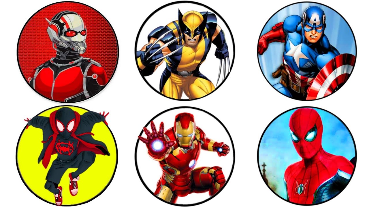 Крути колесо супергероев Мстители Команда Человек-паук против Капитана Америки, Железный человек ...