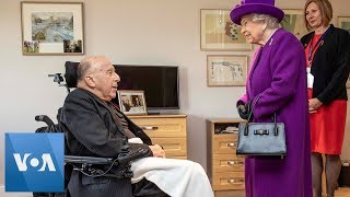 Queen Elizabeth Meets 99-Year-Old War Veteran As She Opens Care Facility