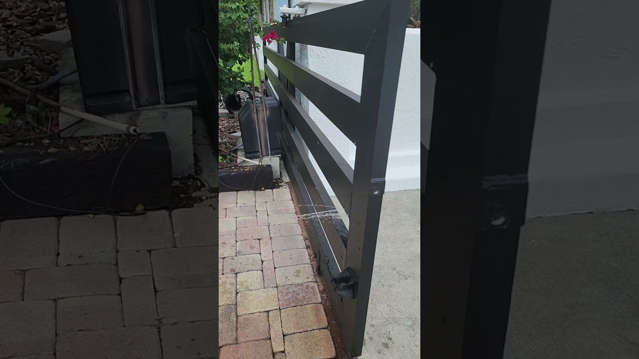 Flooded Slide Gate After Miami Storm | Gate Motors Unlimited