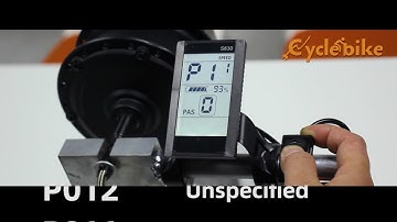 electric bike meter S830 model Setting