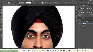 Turban tutorial - Adobe Illustrator screenshot 5