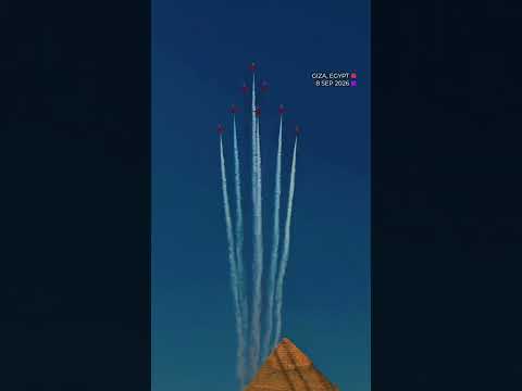 Turkish jets perform dramatic flyover above Egypt’s pyramids | AJ #shorts