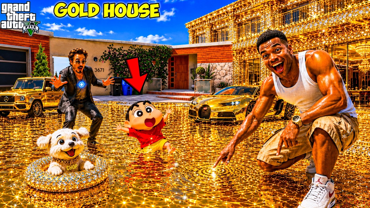 Franklin Touch Anything Turns Into GOLD in GTA 5 !