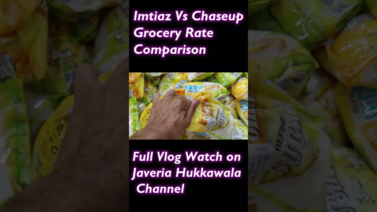 Grocery Rate Comparison Imtiaz Vs Chaseup 