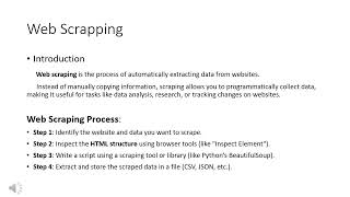 Web Scrapping Using Python Libraries