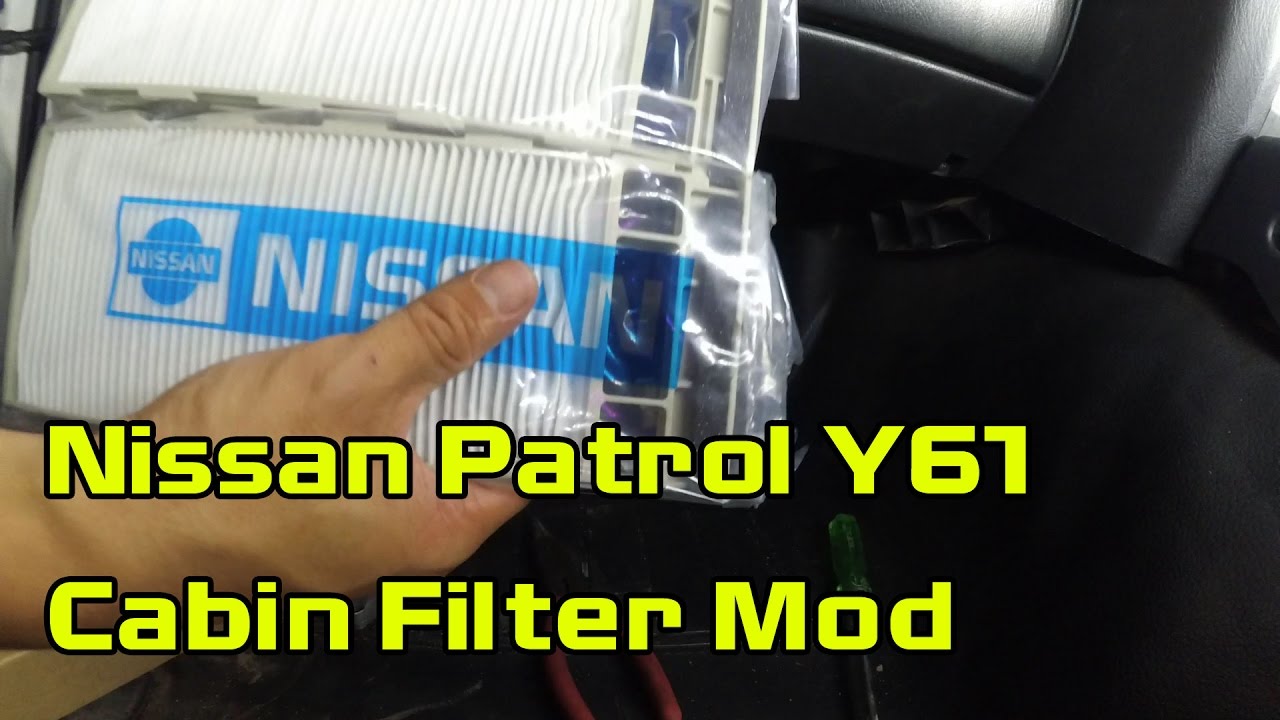 Nissan Patrol Y61 Cabin Filter Mod Youtube Nissan Patrol Y61 Cabin Filter Mod Youtube