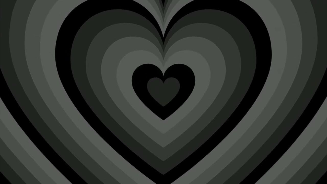 Black Heart Tunnel Background Screensaver 1 Hour Loop HD 4K - YouTube