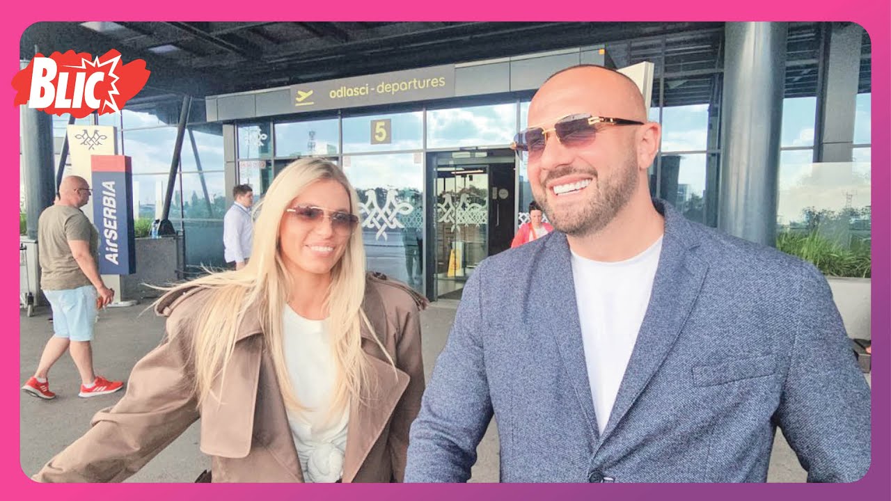 "Ništa ne guramo pod tepih, delimo ljubav i bol": Dado Polumenta sa suprugom Ivonom na aerodromu