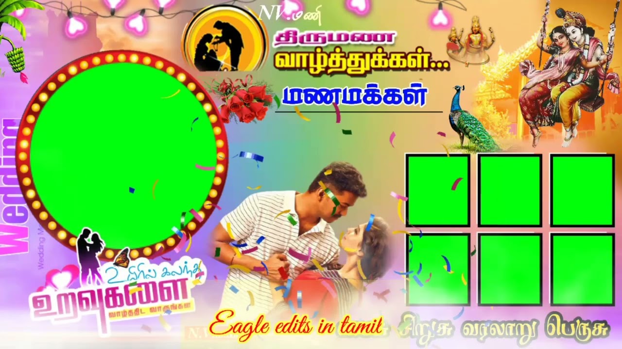 wedding day  greenscreen video  song in tamil status 💝💝💝💝💝💝