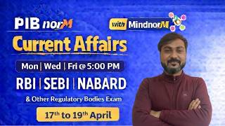 PIB Current Affairs | PIB Manish Sir | PIB for RBI, NABARD, SEBI Grade A | RBI Grade B Preparation