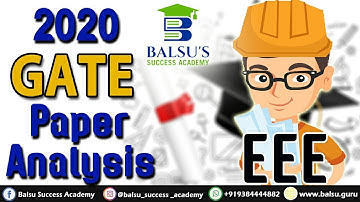 GATE 2020 EE Paper Analysis with Answer Key | Expected cutoff 2020 | Balsu