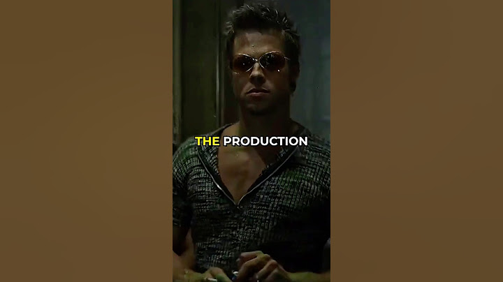 Did you know for FIGHT CLUB…