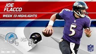 Joe Flacco Tosses 2 TDs & 269 Yards vs. Detroit! | Lions vs. Ravens | Wk 13 Player Highlights